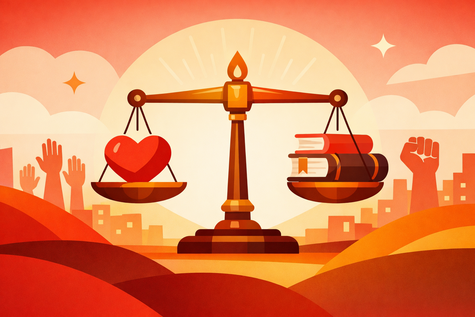 Illustration representing social justice and empowerment